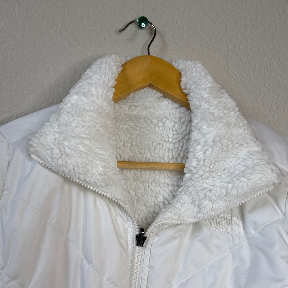 The North Face Reversible Puffer Winter Jacket White size Small - Picture 6 of 16